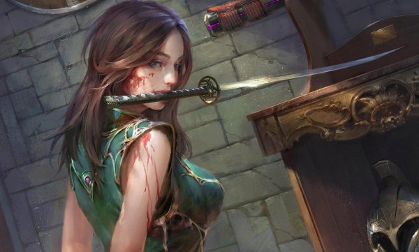 Воин и девушка