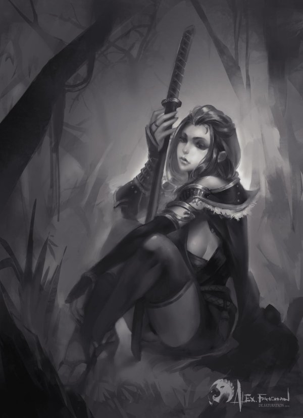 Воин и девушка