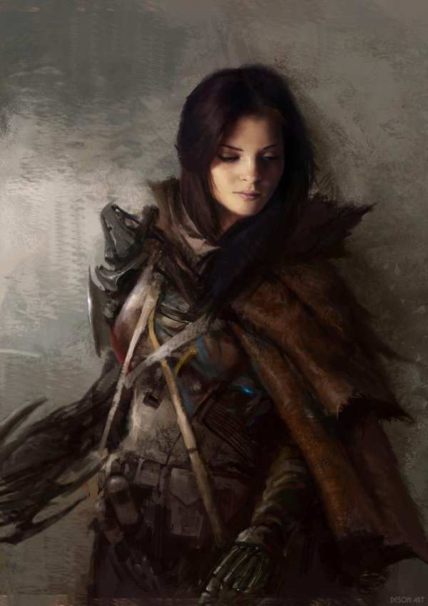 Воин и девушка