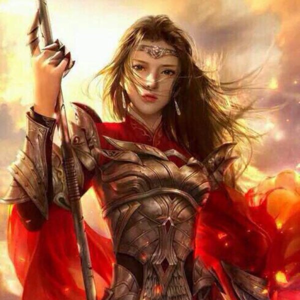 Воин и девушка