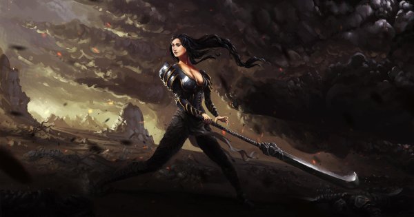 Воин и девушка