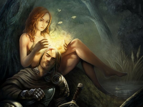 Воин и девушка