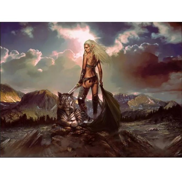 Воин и девушка