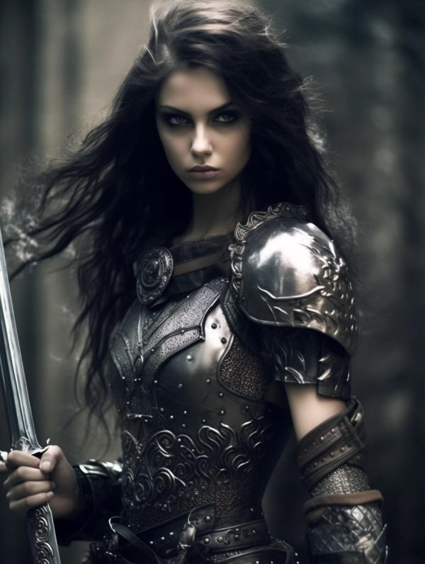 Воин и девушка