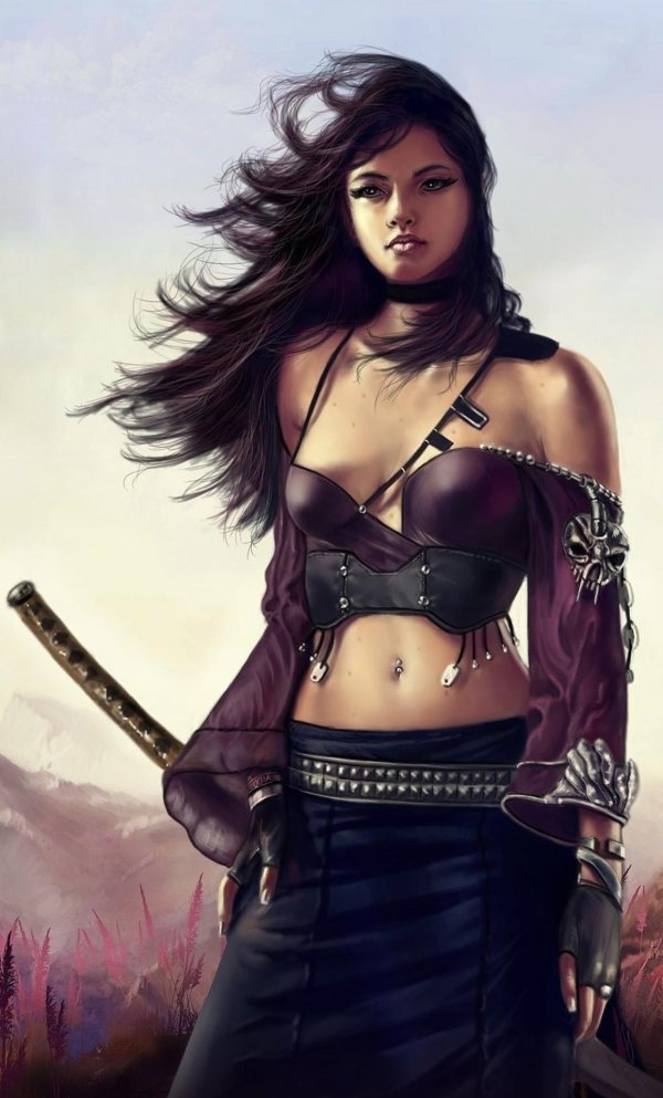 Воин и девушка