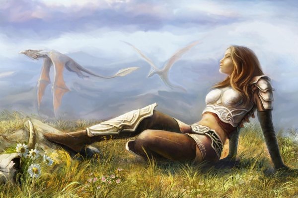 Воин и девушка