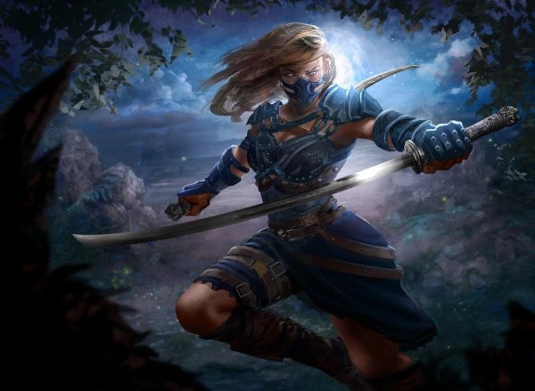 Воин и девушка