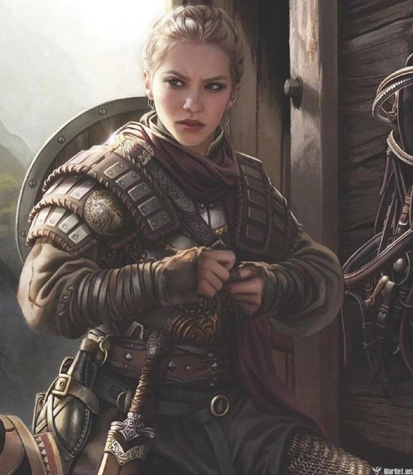 Воин и девушка