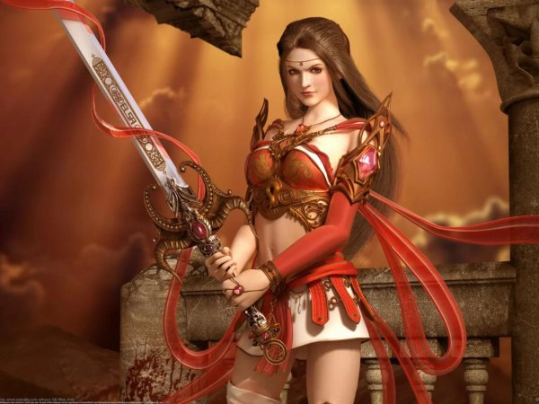 Воин и девушка