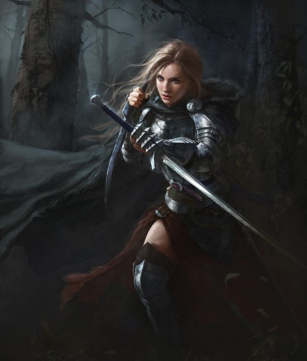 Воин и девушка