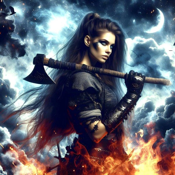 Воин и девушка