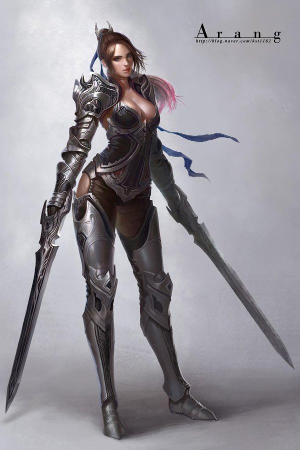 Воин и девушка