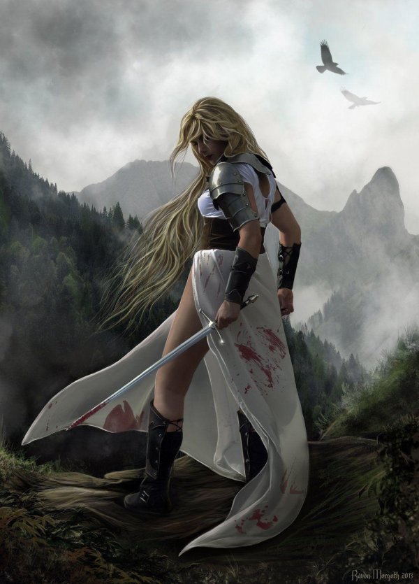 Воин и девушка