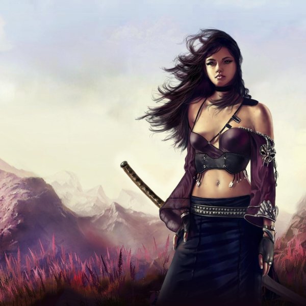 Воин и девушка