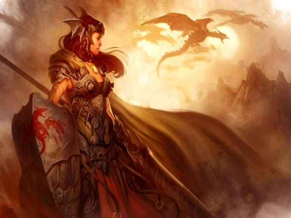 Воин и девушка