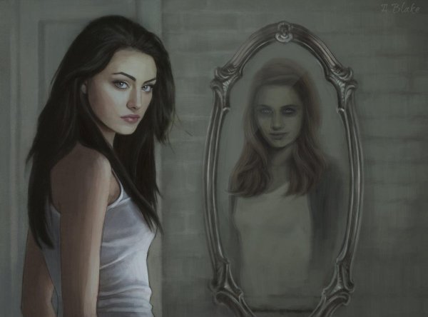 Девушка у зеркала