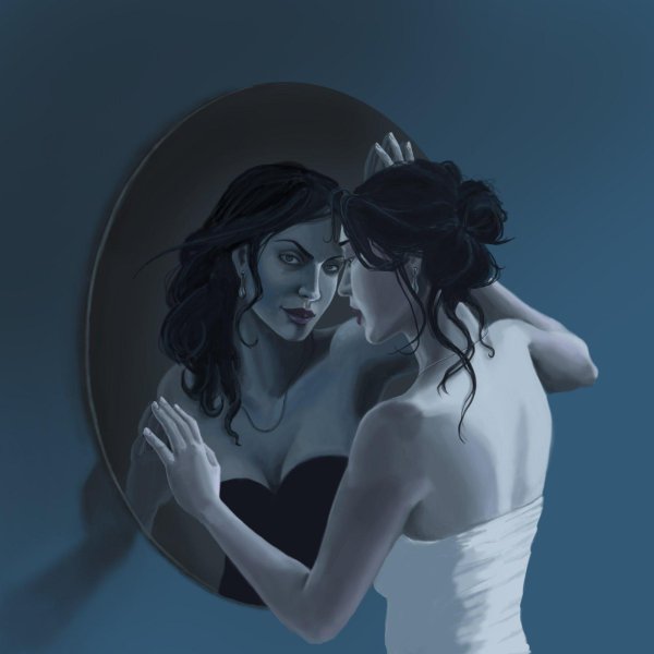 Девушка у зеркала