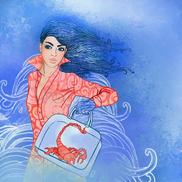 Девушка и скорпион