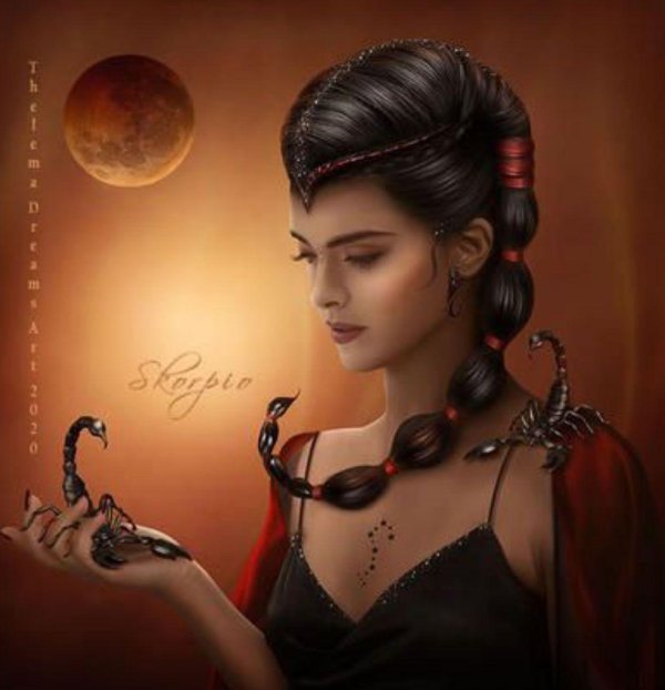 Девушка и скорпион