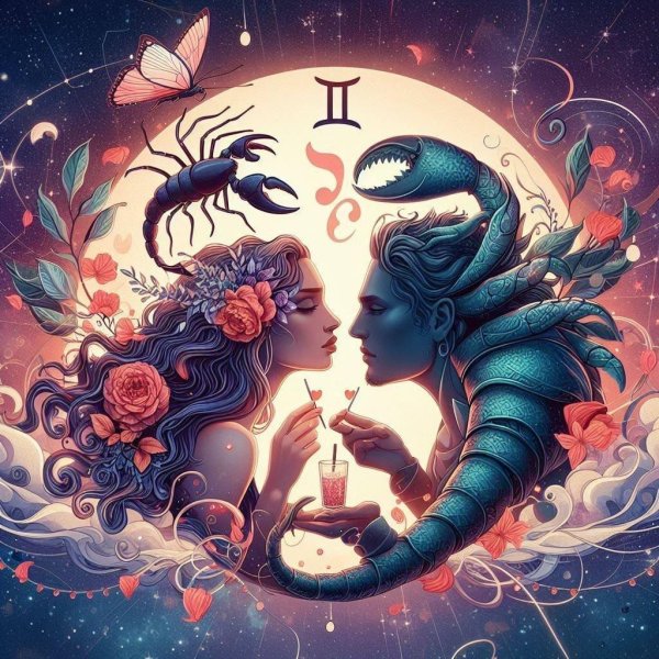 Девушка и скорпион