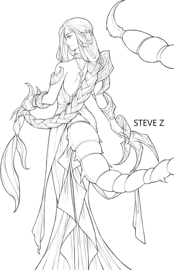 Девушка и скорпион