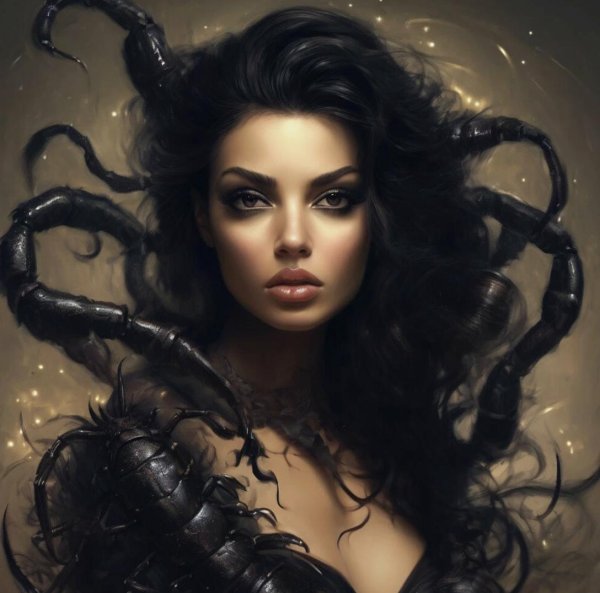 Девушка и скорпион
