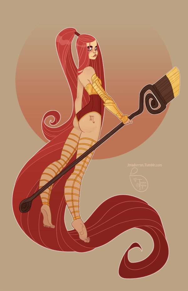 Девушка и скорпион