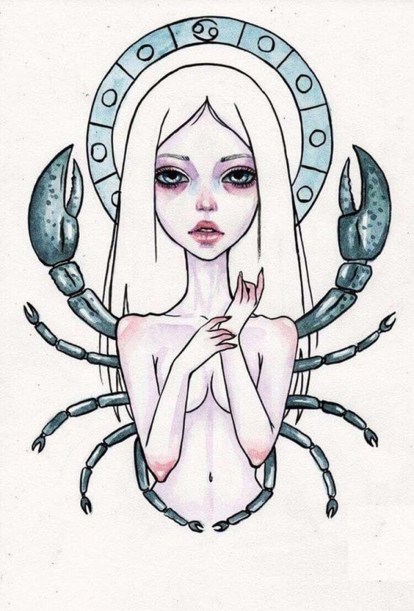 Девушка и скорпион