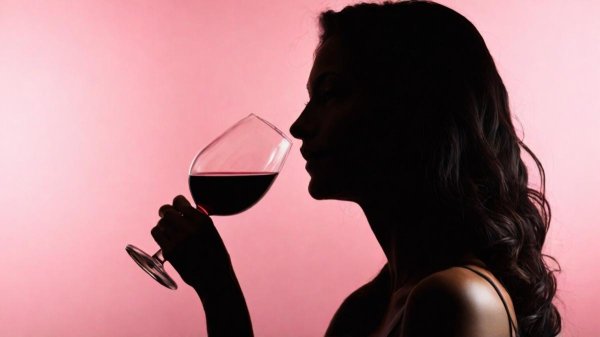 Девушка и бокал