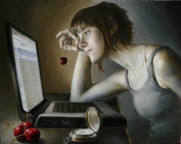 Девушка у компьютера