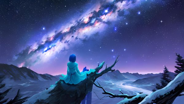 Девушка и звезды