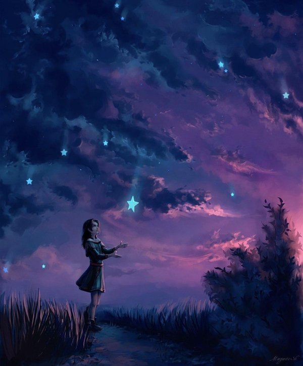 Девушка и звезды