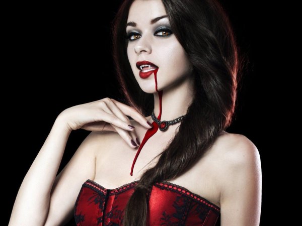 Вампир и девушка