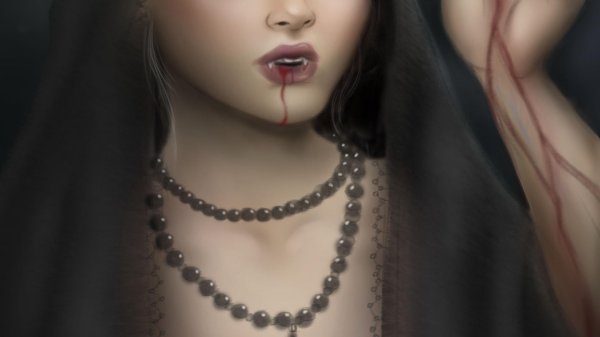 Вампир и девушка