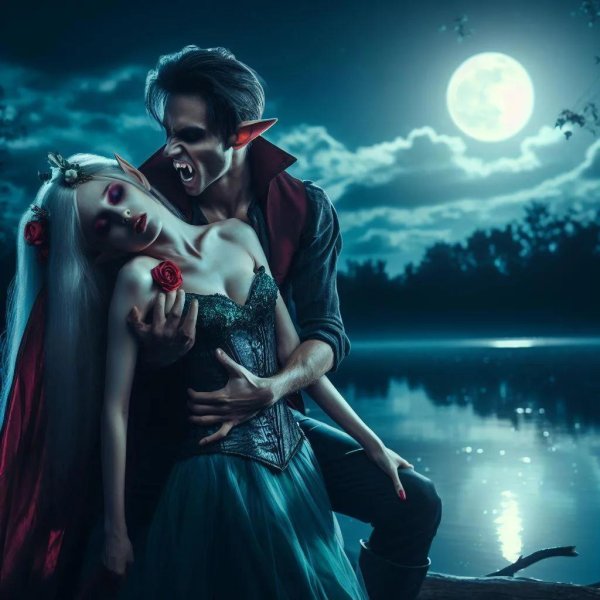 Вампир и девушка