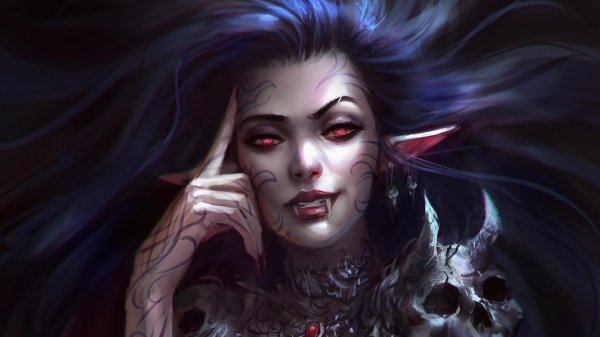 Вампир и девушка