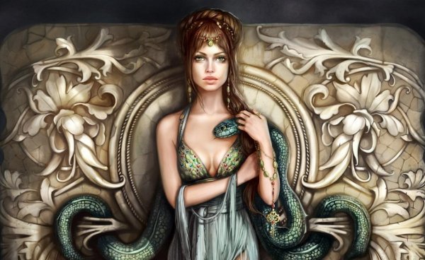 Девушка и змей
