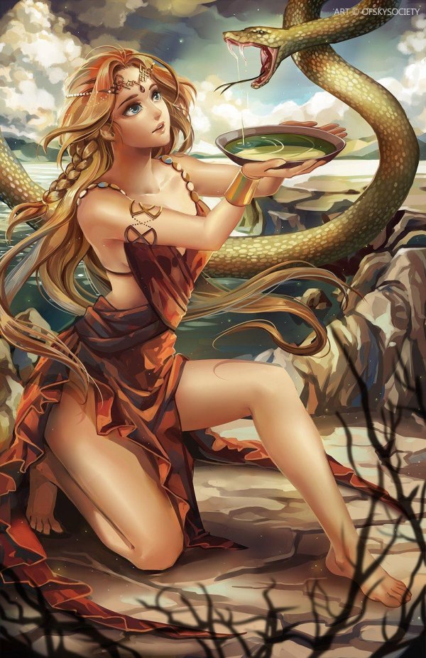 Девушка и змей