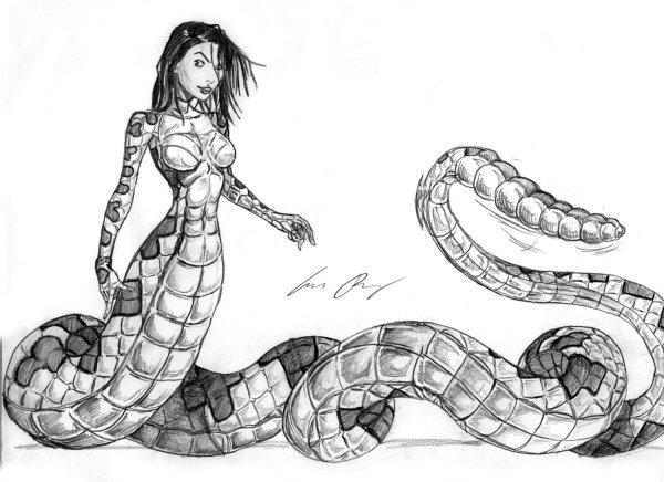 Девушка и змей