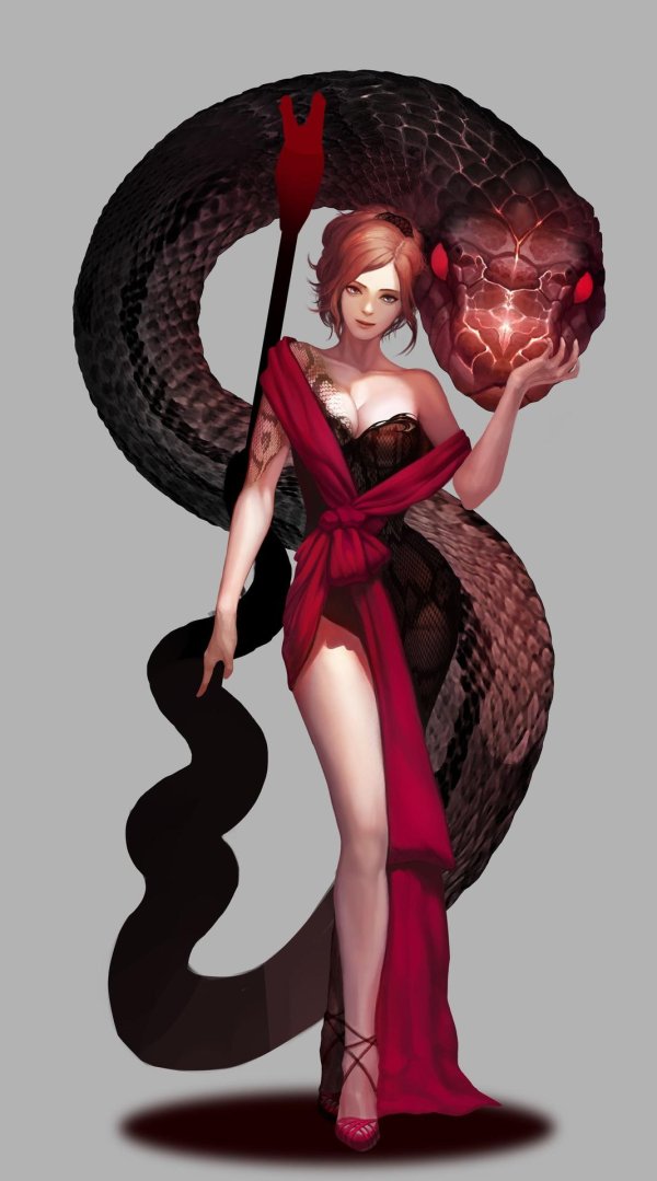 Девушка и змей