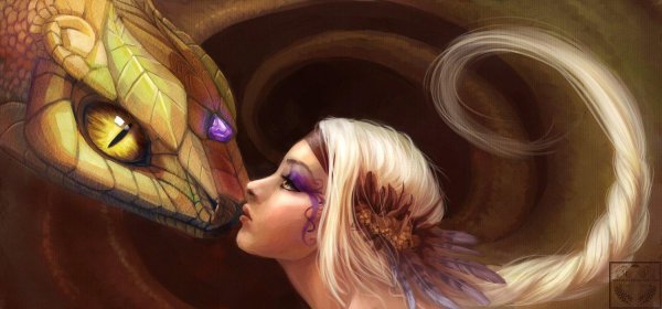 Девушка и змей