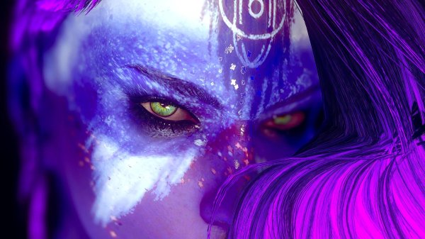 Фиолетовые с девушками