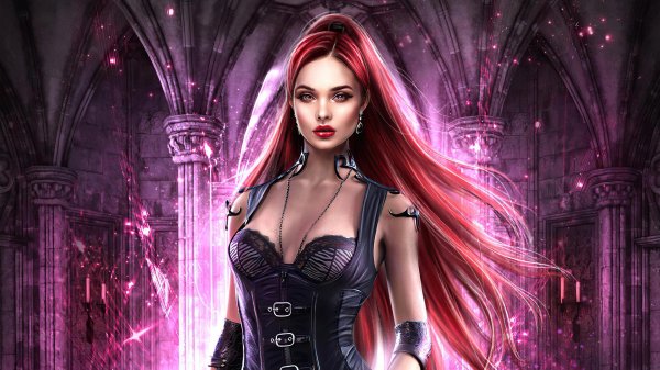 Фиолетовые с девушками