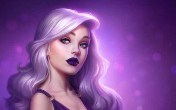 Фиолетовые с девушками