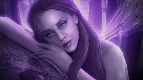 Фиолетовые с девушками