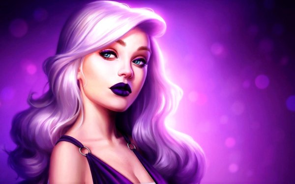 Фиолетовые с девушками