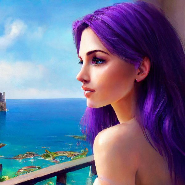 Фиолетовые с девушками