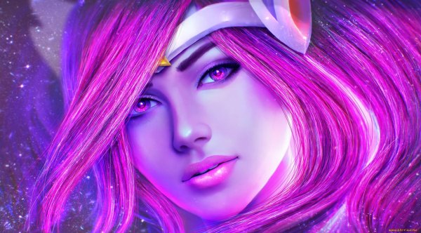 Фиолетовые с девушками