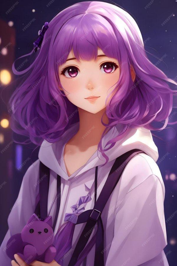 Фиолетовые с девушками