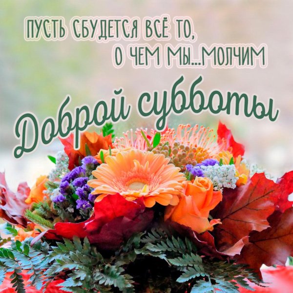 доброе утро субботы осенние